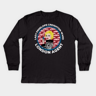 Thunderbirds Lady Penelope Creighton-Ward and Fab1 Kids Long Sleeve T-Shirt